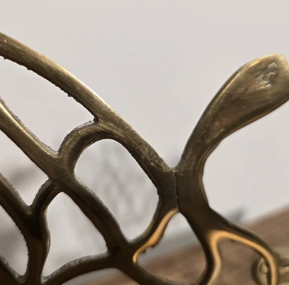 🤩Host Pick❤️Vintage Brass Swan Cut-Out Book Ends Made In Korea - Picture 3 of 13